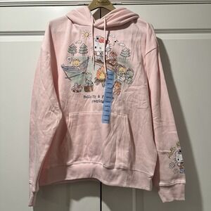 HELLO KITTY NWT Women's Sweatshirt Hoodie Kitty & Friends Go Camping XL